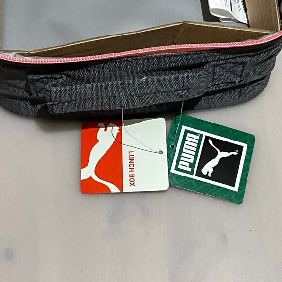 PUMA Insulated Lunch Box, Dark Gray & Pink, Brand New with Tags - Picture 8 of 9